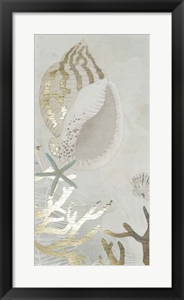 Framed Golden Reef Panel II Print