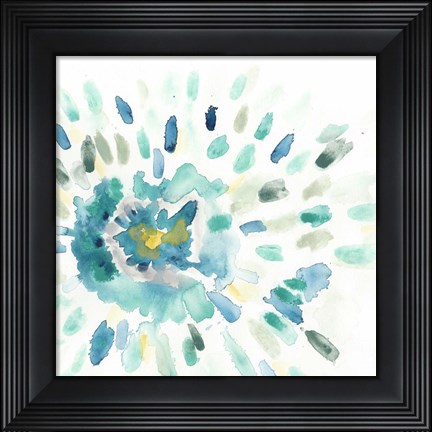 Framed Starburst Floral I Print
