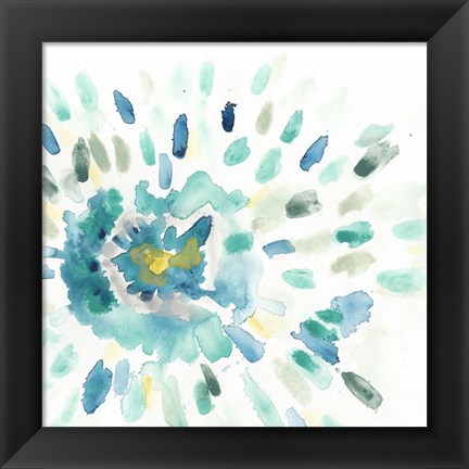 Framed Starburst Floral I Print