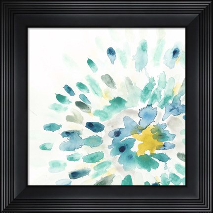Framed Starburst Floral II Print