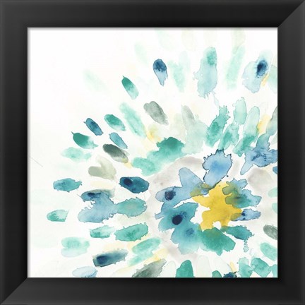 Framed Starburst Floral II Print