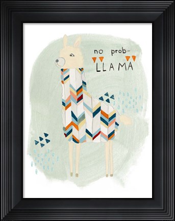 Framed Llama Squad I Print