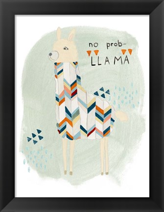 Framed Llama Squad I Print