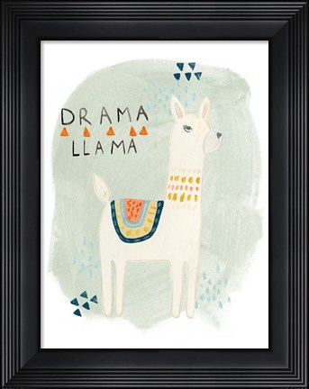 Framed Llama Squad II Print