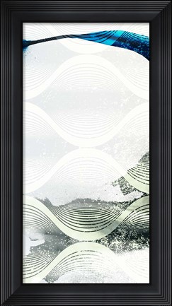Framed Minimal Wave I Print