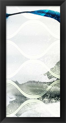 Framed Minimal Wave I Print