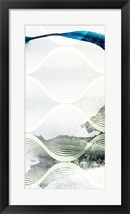 Framed Minimal Wave I Print