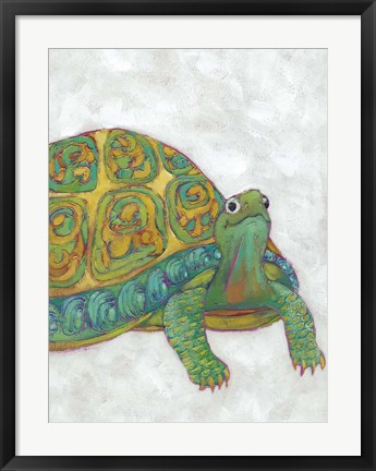 Framed Turtle Friends I Print