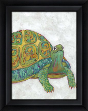 Framed Turtle Friends I Print