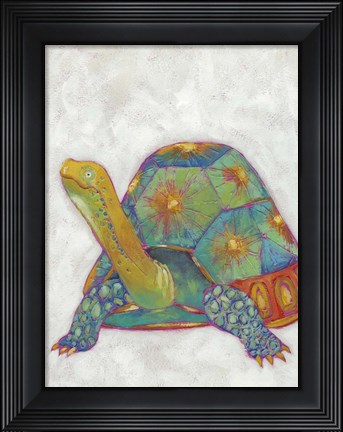 Framed Turtle Friends II Print