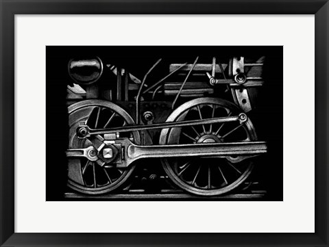 Framed Locomotive Detail I Print