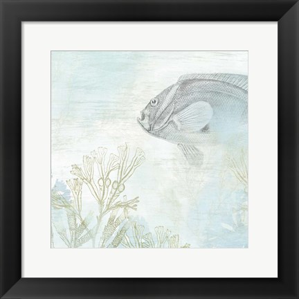 Framed Coastal Fresco II Print