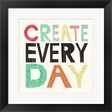 Framed Kid Play II Print