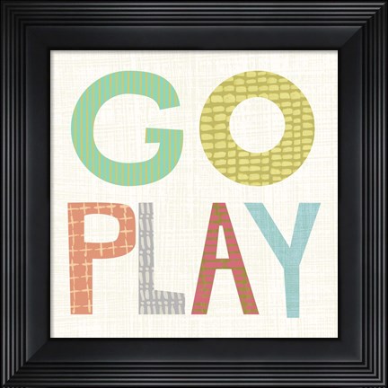 Framed Kid Play III Print