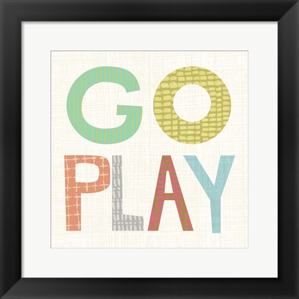 Framed Kid Play III Print