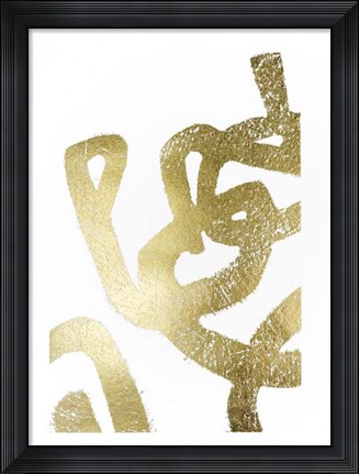 Framed Gold Foil Symbiotic I Print