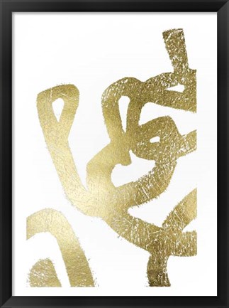 Framed Gold Foil Symbiotic I Print