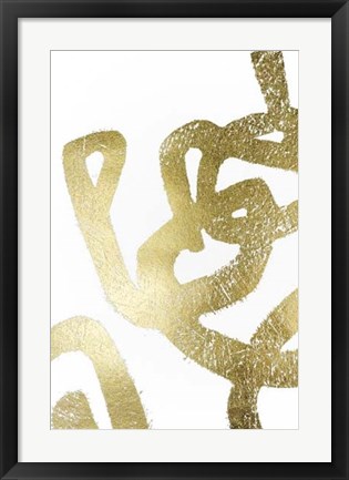 Framed Gold Foil Symbiotic I Print
