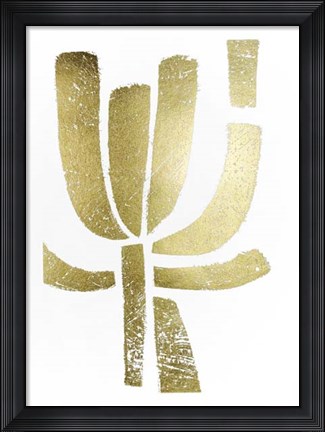 Framed Gold Foil Symbiotic II Print