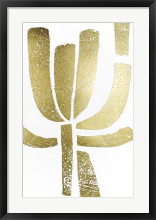 Framed Gold Foil Symbiotic II Print