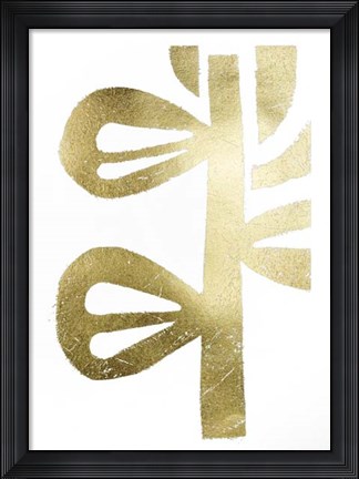 Framed Gold Foil Symbiotic V Print