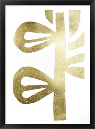 Framed Gold Foil Symbiotic V Print