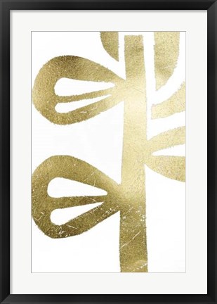 Framed Gold Foil Symbiotic V Print