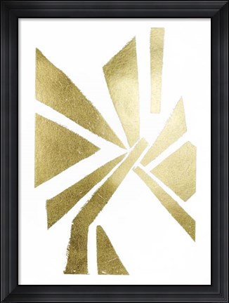 Framed Gold Foil Symbiotic VI Print