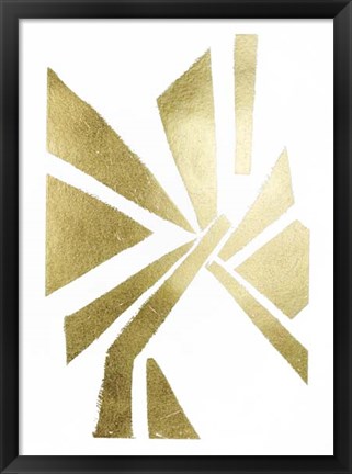 Framed Gold Foil Symbiotic VI Print
