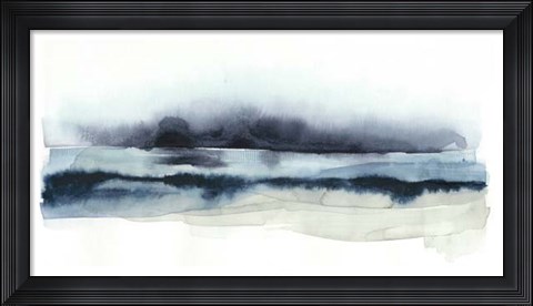 Framed Stormy Sea I Print