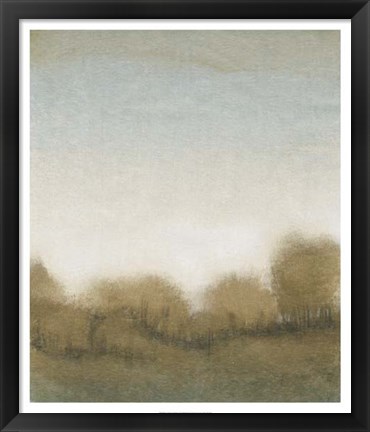 Framed Golden Treeline I Print