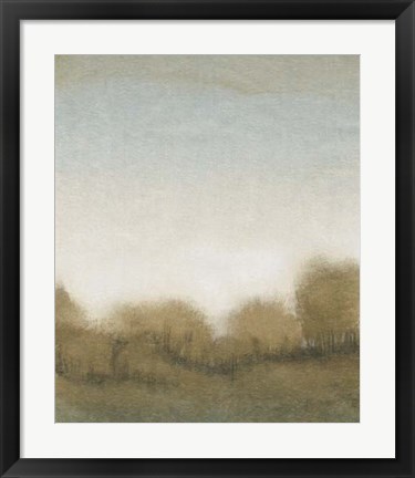 Framed Golden Treeline I Print