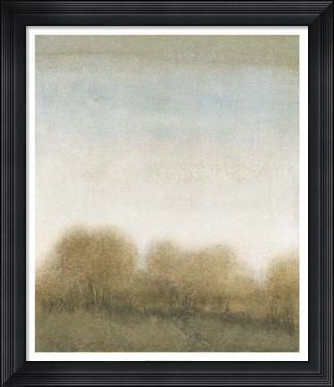 Framed Golden Treeline II Print