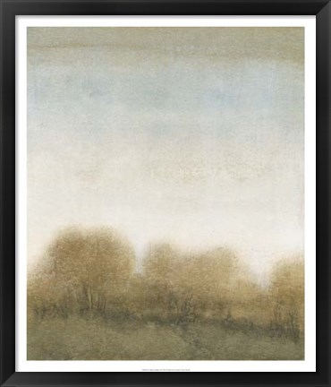 Framed Golden Treeline II Print