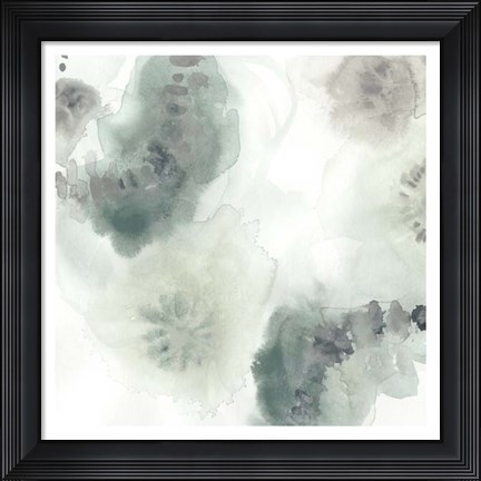 Framed Lily Pad Watercolor I Print
