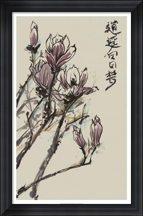 Framed Mandarin Magnolia II Print