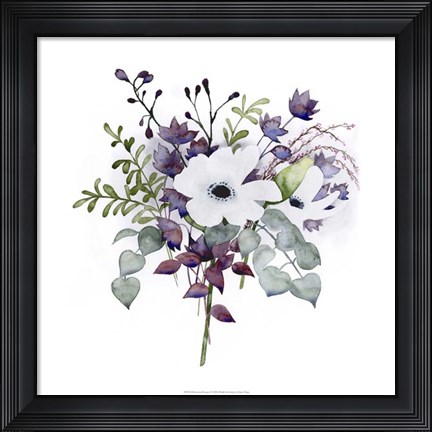 Framed Bohemian Bouquet I Print