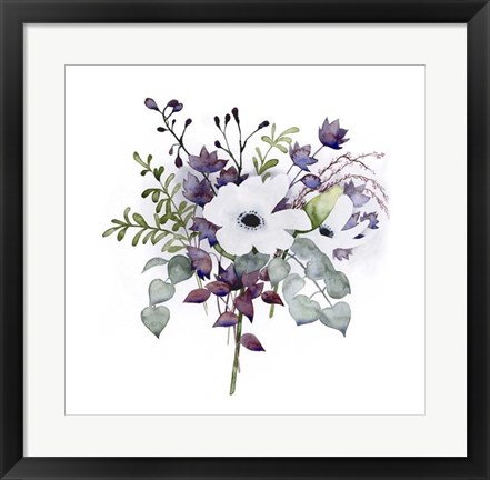 Framed Bohemian Bouquet I Print