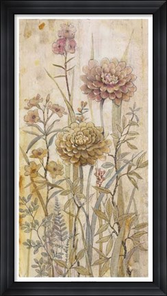 Framed Floral Chinoiserie I Print
