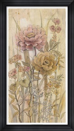 Framed Floral Chinoiserie II Print