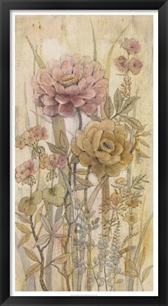 Framed Floral Chinoiserie II Print