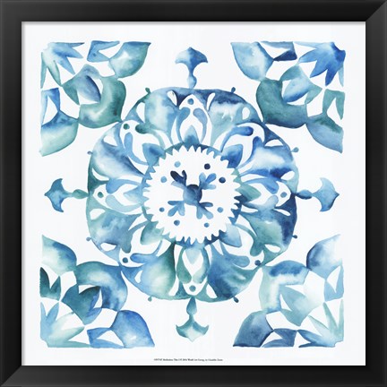 Framed Meditation Tiles I Print