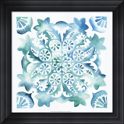 Framed Meditation Tiles II Print