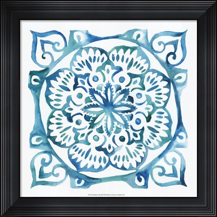 Framed Meditation Tiles III Print