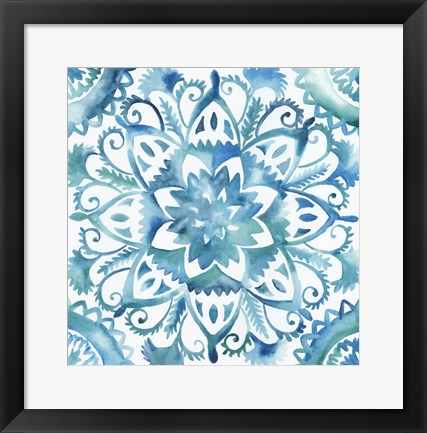 Framed Meditation Tiles IV Print