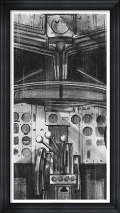 Framed Vintage Cockpit II Print