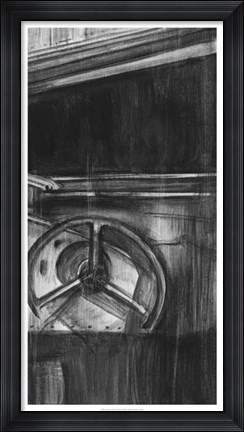 Framed Vintage Cockpit III Print