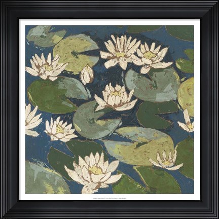 Framed Water Flowers I Print