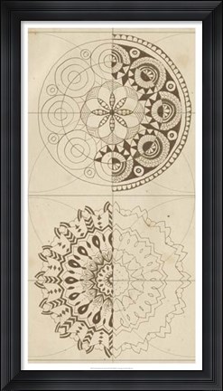 Framed Sacred Geometry Sketch II Print