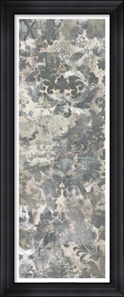 Framed Weathered Damask Panel II Print